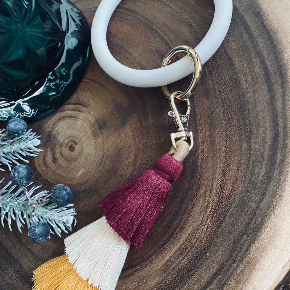 NEW Key Chain Wrist with Tassel